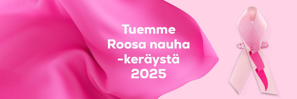 Tuemme Roosa nauha -keräystä 2025