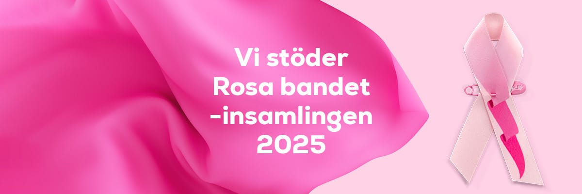 Vi stöder Rosa Bandet -insamlingen 2025